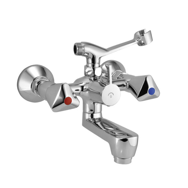 Wall Mixer With Telephone Shower Arrangement