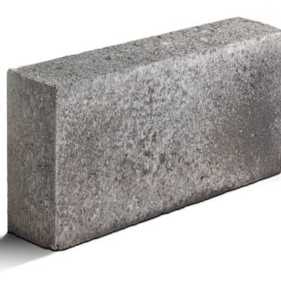 Grey Double Punch 4" Solid Concrete Blocks